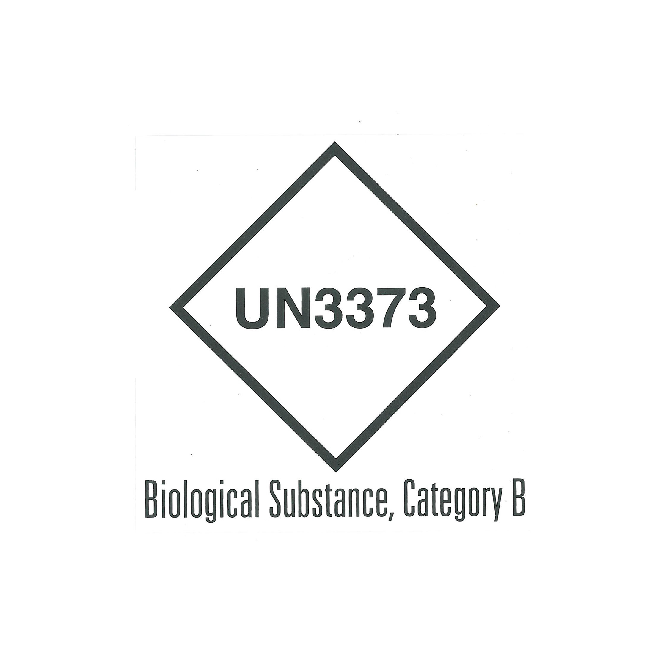 Class 6.2 (Biological Substance Category B UN3373) Hazard Label (50mm